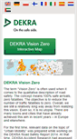 Mobile Screenshot of dekra-vision-zero.com