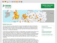 Tablet Screenshot of dekra-vision-zero.com
